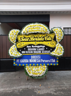 Papan Bunga Duka di Nelayan Indah